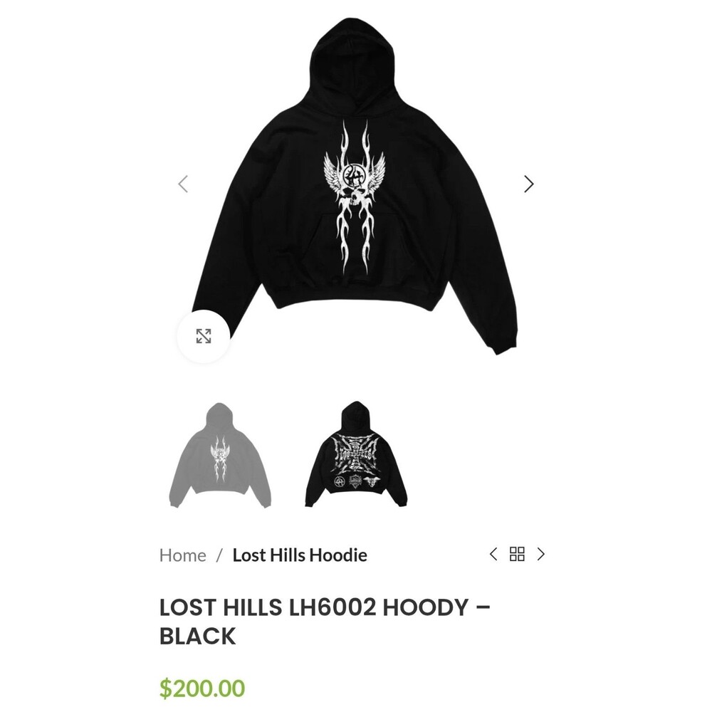 Lost Hills - LH6002 Hoodie - Size Large - Brand New In The Bag